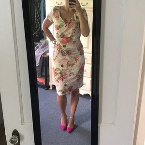 Floral Adrianna Papell midi dress
